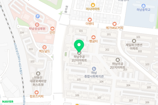 단지 주변 지도