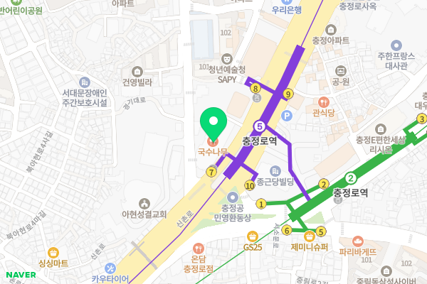 단지 주변 지도