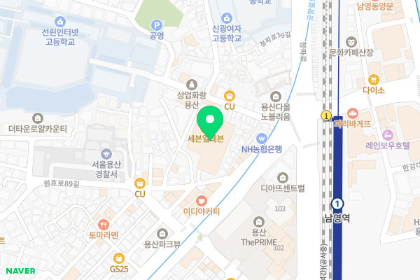 단지 주변 지도