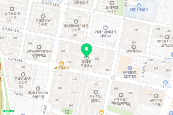 단지 주변 지도