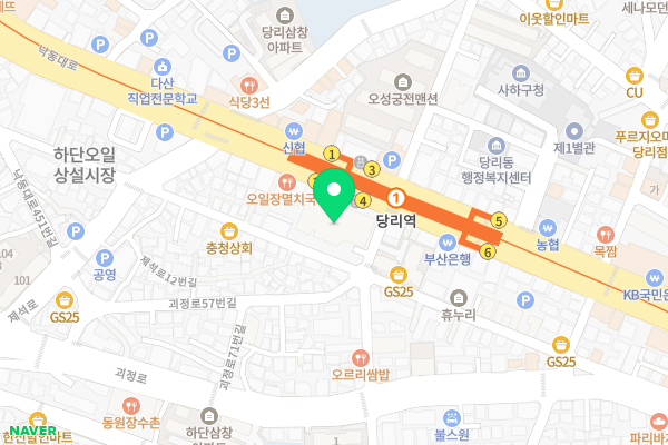 단지 주변 지도