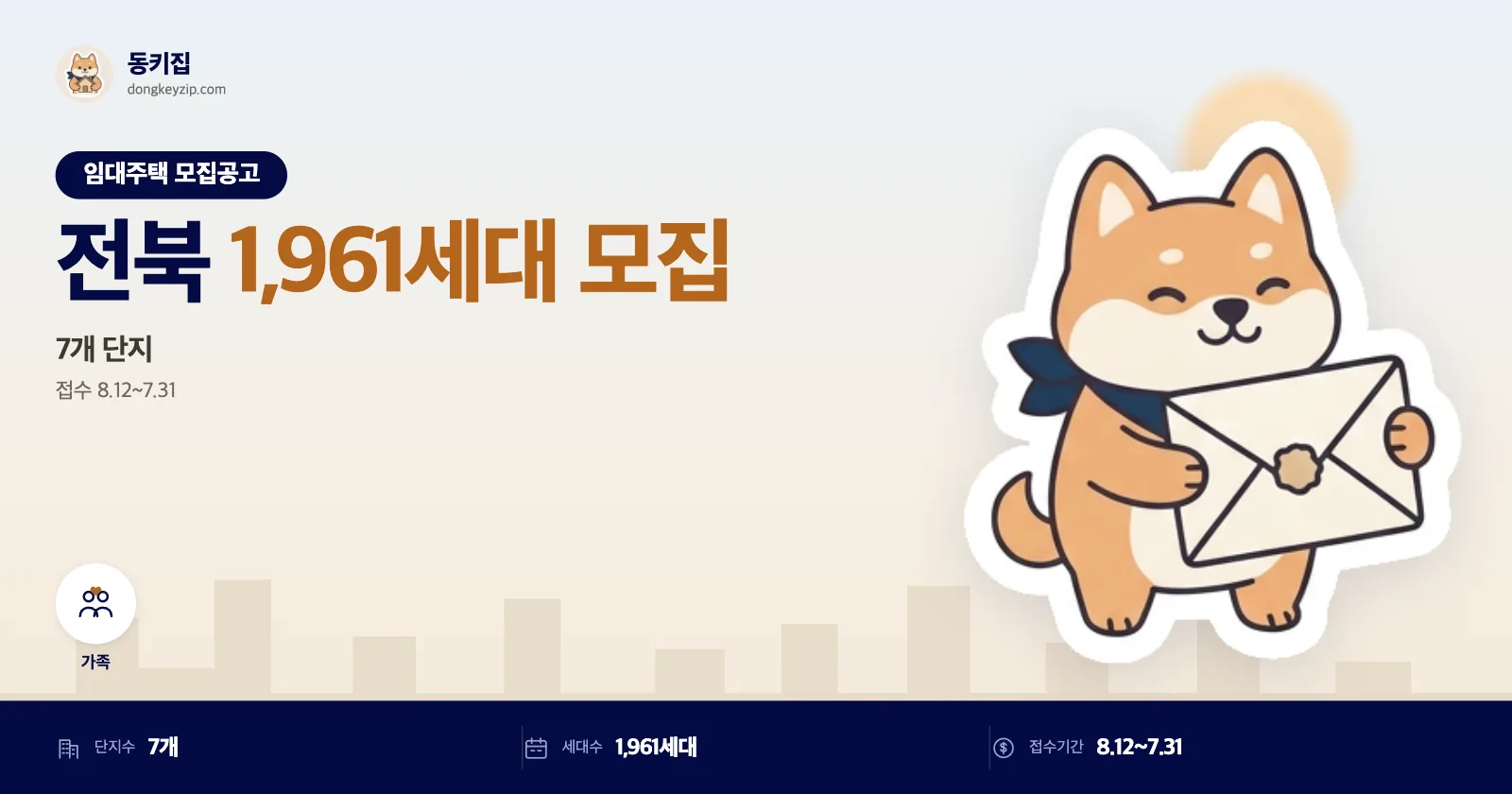 군산 경암·부향·산북·신풍·조촌 LH 국민임대주택, 소득·자산 기준 배제 상시 모집